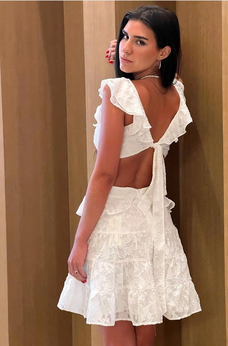 white velvet mini dress Freshly White Mini Dress – VELVET CLOTHING CO