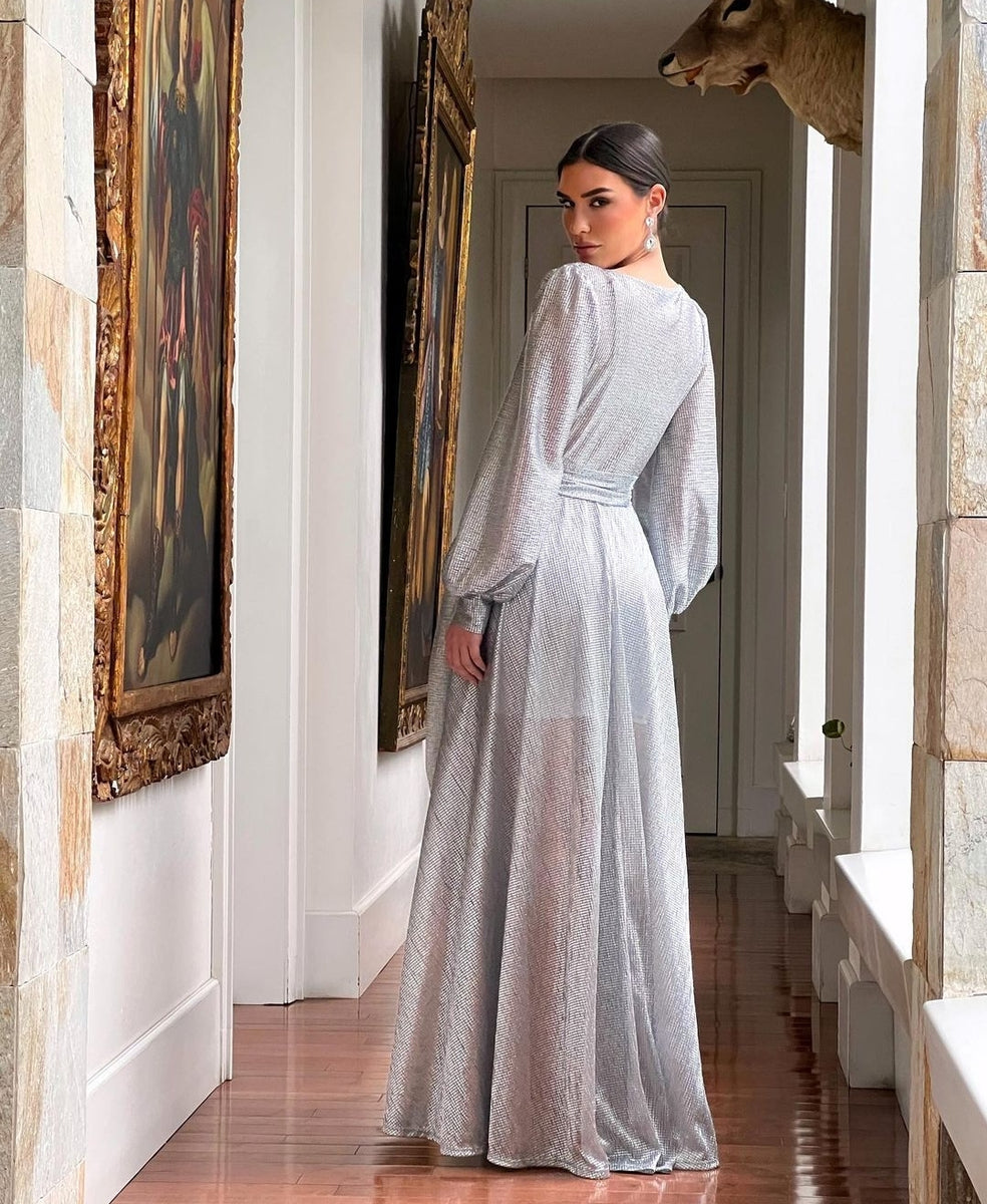 silver crushed velvet dress Dreamy 90s crushed velvet maxi dress, available for purchase now! Size S/M  and $125 shipped. Local pickup available in Austin. We ship worldwide!  #holidaydress #holidaygown #vintage #vintagegown