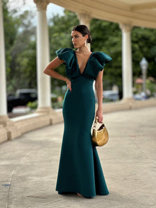 Raquel Pine Green Dress