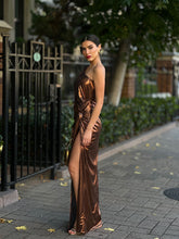 Load image into Gallery viewer, Tropical Atmosphere Metallic Dress 🌊
