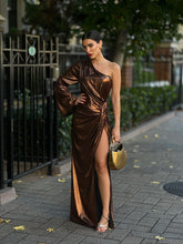 Load image into Gallery viewer, Tropical Atmosphere Metallic Dress 🌊
