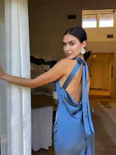 Load image into Gallery viewer, Belvedere slate blue dress
