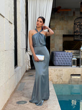 Load image into Gallery viewer, Bernice Dusty Blue Dress
