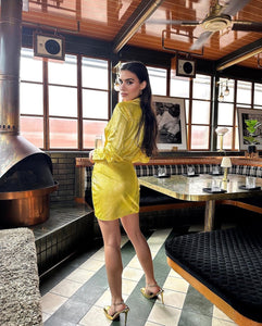 Estelle Metallic Dress