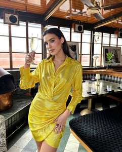 Estelle Metallic Dress