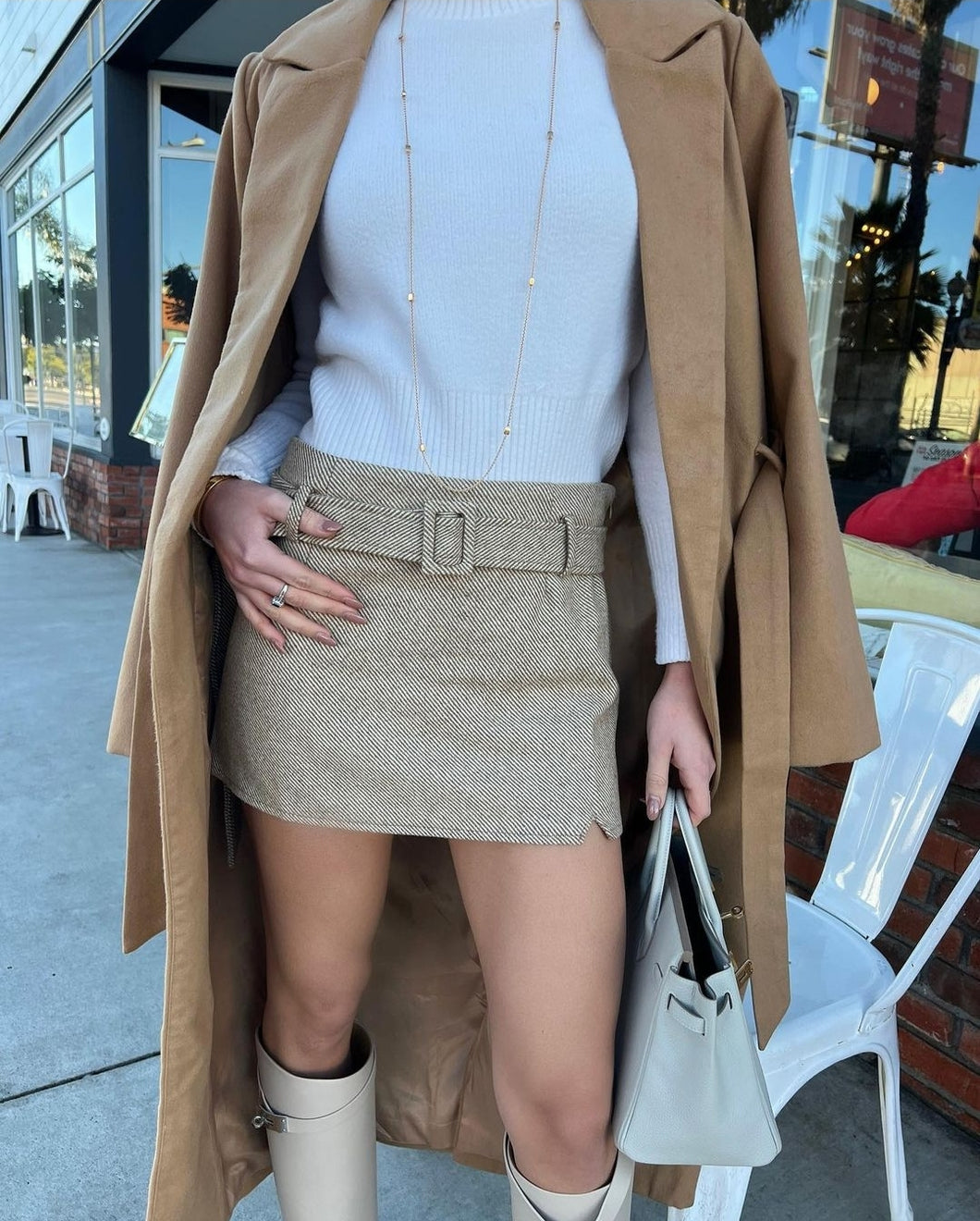 Zuleika Beige Skirt