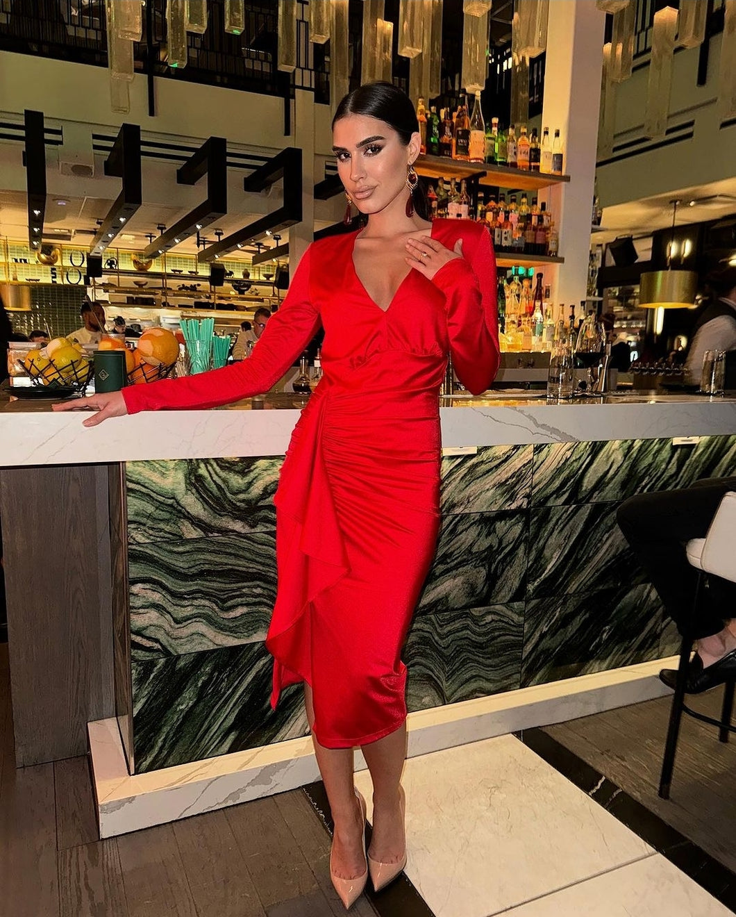 knee length dresses for ladies MARLA KNIT DRESS