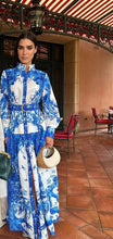Load image into Gallery viewer, Seelie Floral Blue Dress
