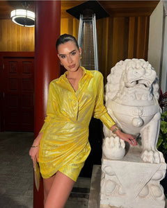 Estelle Metallic Dress