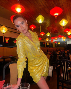 Estelle Metallic Dress