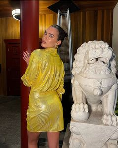 Estelle Metallic Dress