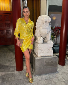 Estelle Metallic Dress