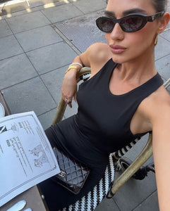Tyler Black Midi Dress