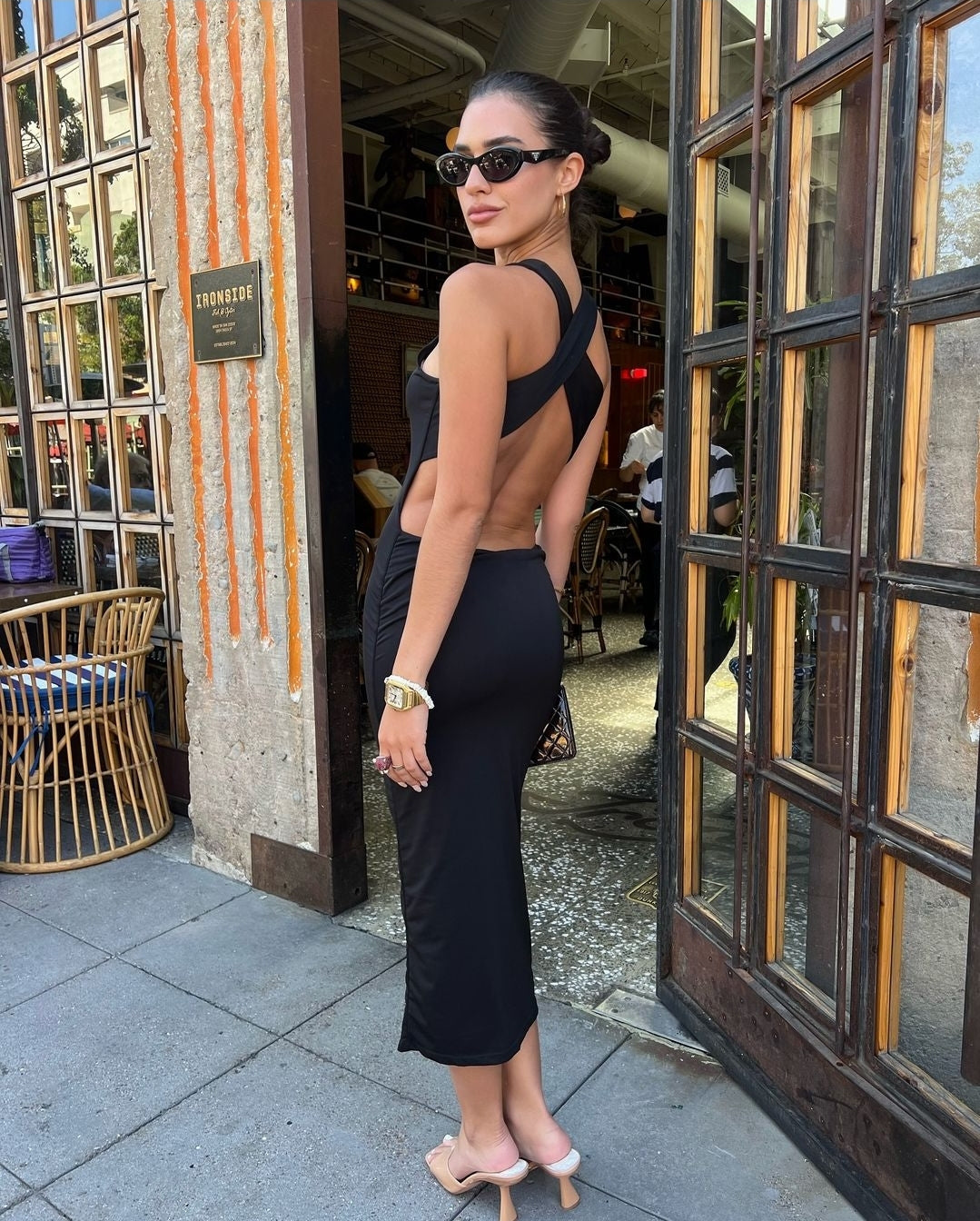 Tyler Black Midi Dress VELVET CLOTHING CO. Tyler Black Midi Dress VELVET CLOTHING CO.