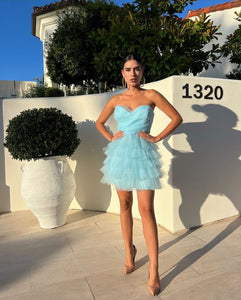 Mirari Fluffy Mini Dress