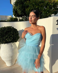 Mirari Fluffy Mini Dress