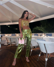 Load image into Gallery viewer, Ruth Metallic Pants
