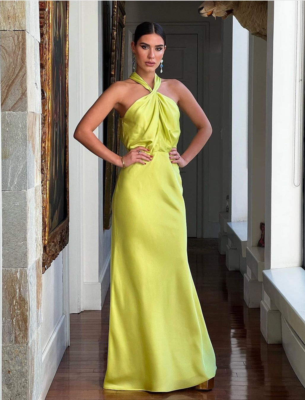Bernice Lime Dress