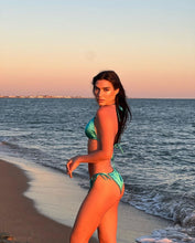 Load image into Gallery viewer, Katalina Acquamarine Satin Bikini
