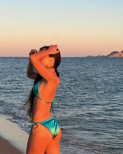 Katalina Acquamarine Satin Bikini