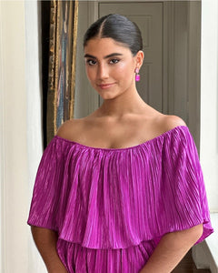Isela Off Shoulder Midi Dress