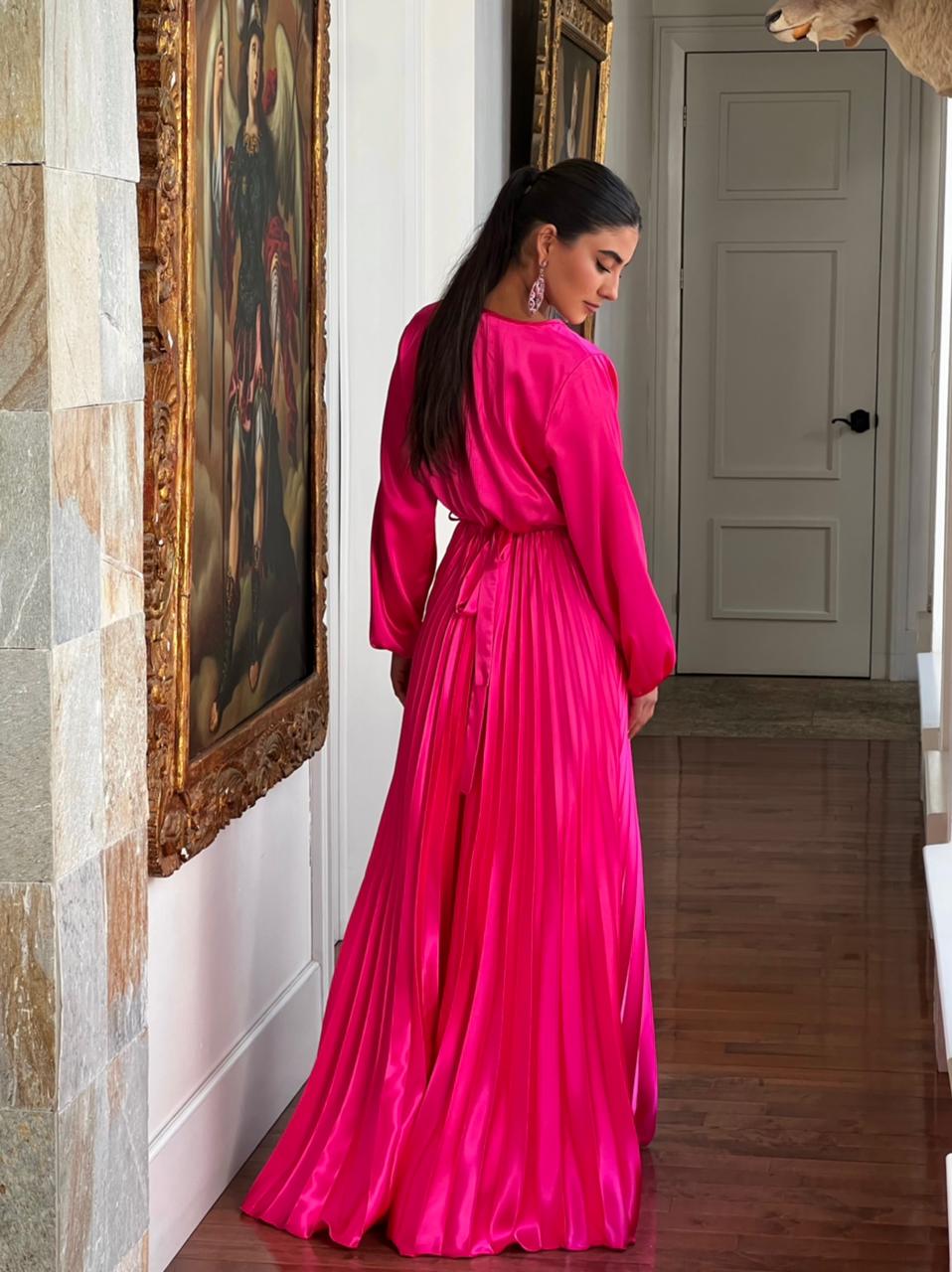Helena Hot Pink Dress VELVET CLOTHING CO. Helena Hot Pink Dress VELVET CLOTHING CO.