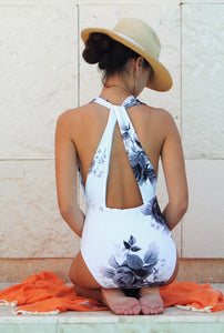 Cape Floral One Piece