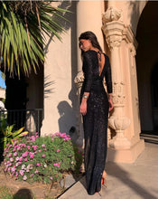 Load image into Gallery viewer, Party Sequin Black Dress
