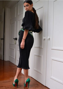 Aviva Black Midi Dress