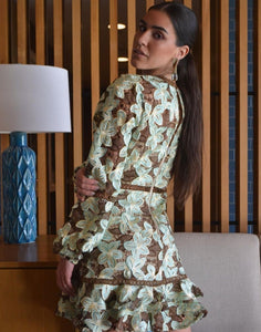 Lola Mint & Coffee Dress