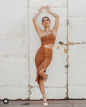 Load image into Gallery viewer, Cabo Camel Midi Dress
