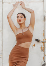 Load image into Gallery viewer, Cabo Camel Midi Dress
