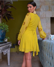 Load image into Gallery viewer, Baker Mustard Dress
