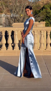 Rihanna Baby Blue Dress
