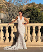 Load image into Gallery viewer, Larissa White &amp; Nude Dress
