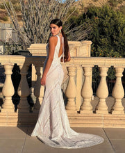 Load image into Gallery viewer, Larissa White &amp; Nude Dress
