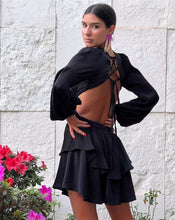 Load image into Gallery viewer, Amazing Satin Black Dress
