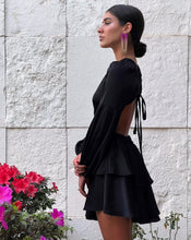 Load image into Gallery viewer, Amazing Satin Black Dress
