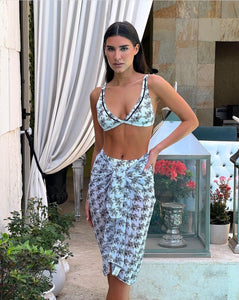 Dulcinea White & Black Bikini