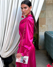 Load image into Gallery viewer, Telma Hot Pink Midi Dress
