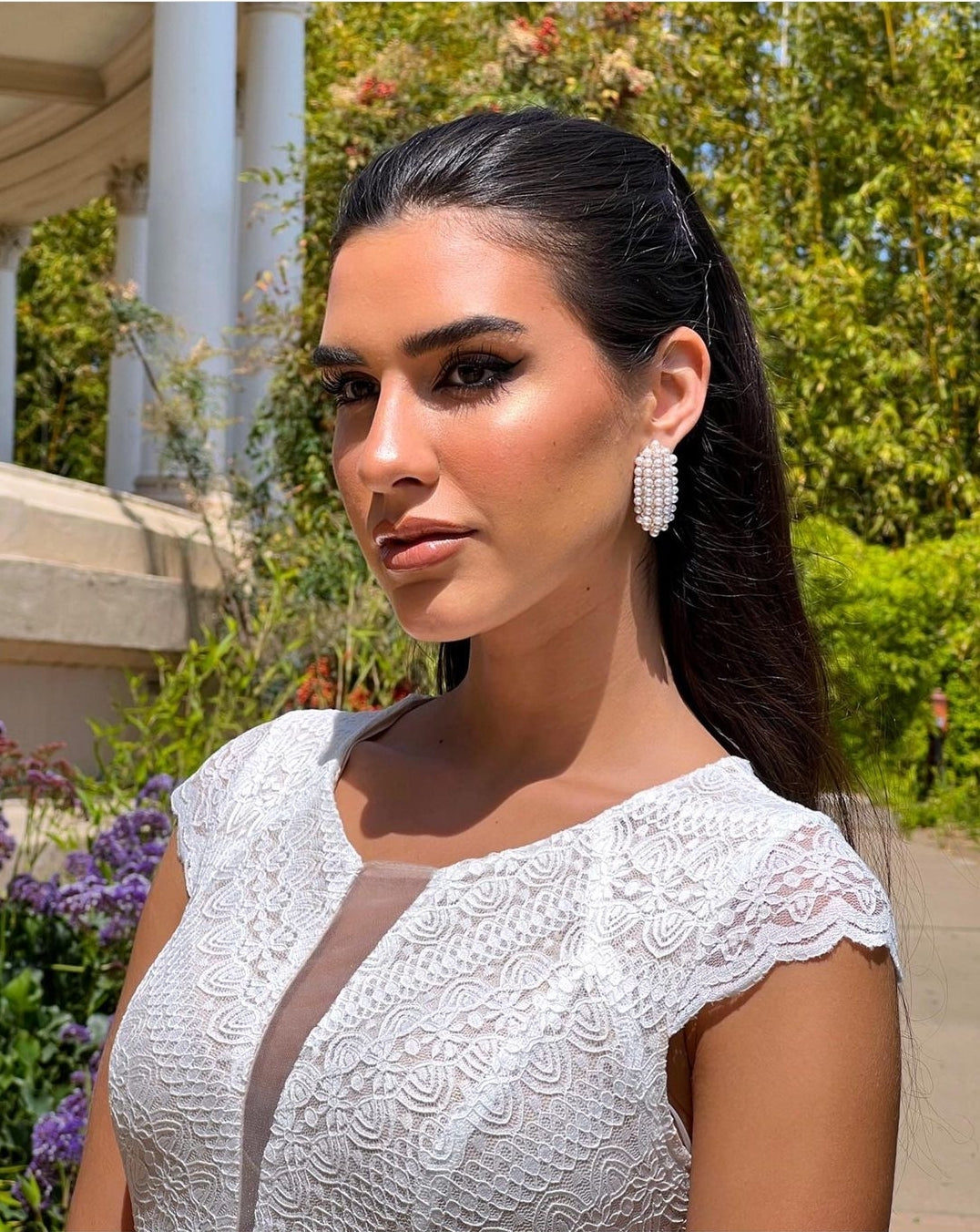 Paloma White & Nude Dress – VELVET CLOTHING CO.