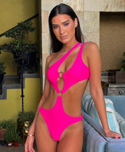 Load image into Gallery viewer, Roma Neon Pink One Piece
