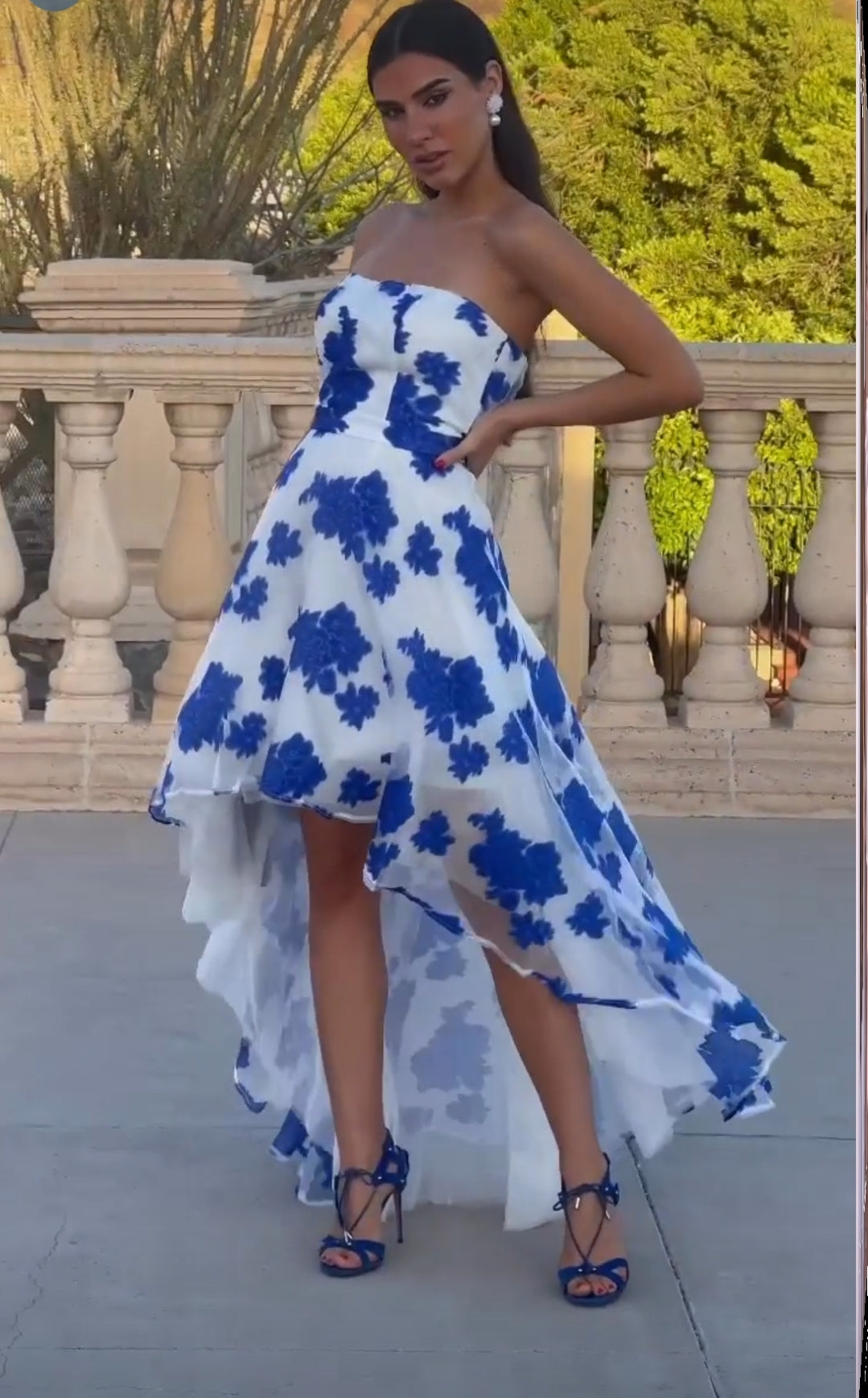 Rosalia Velvet Maxi Dress - Royal