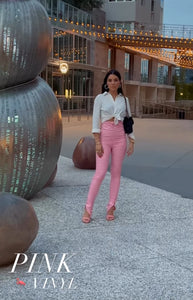 Vinyl Pink Pants