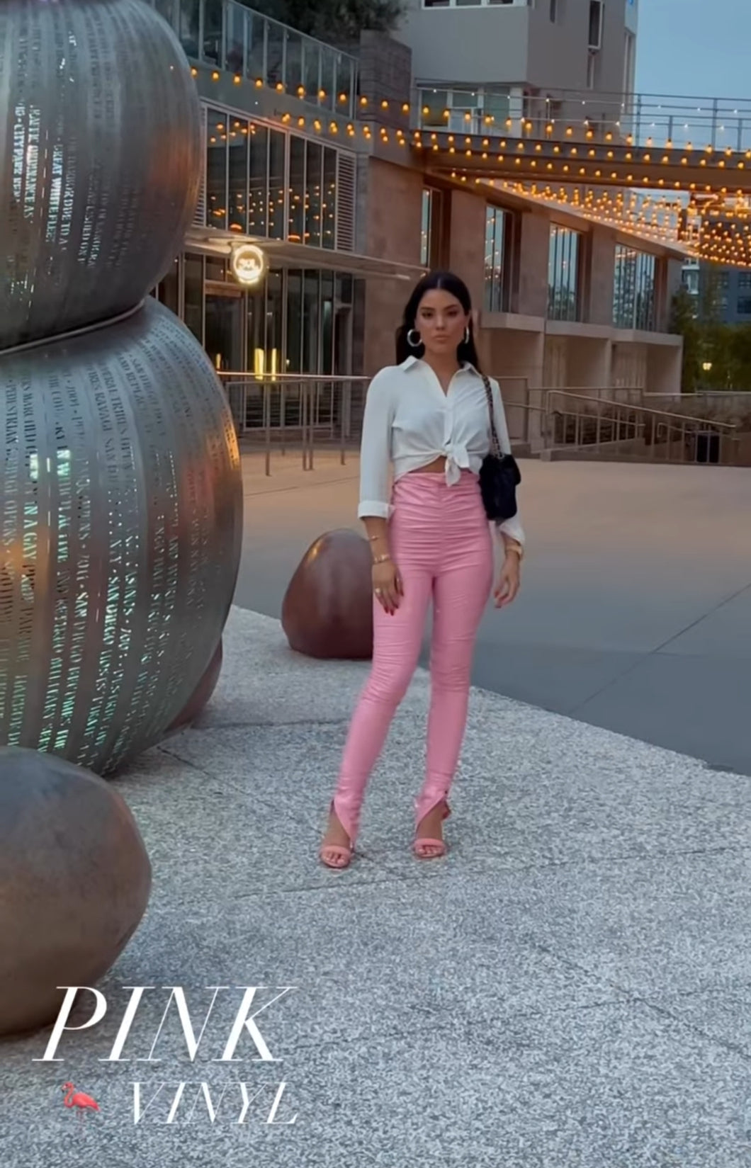 Vinyl Pink Pants