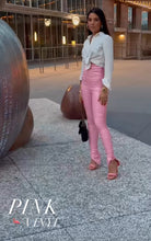 Load image into Gallery viewer, Vinyl Pink Pants
