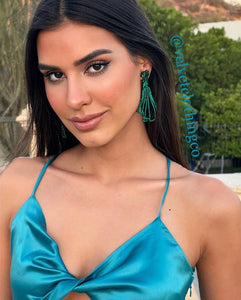 Ariel Acqua Silk Midi Dress
