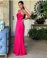 Load image into Gallery viewer, Tiana Hot Pink Corset Dress
