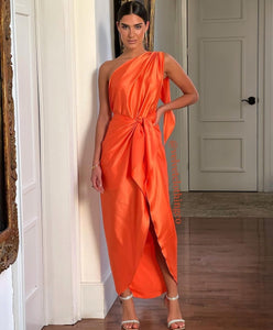 Felicia Orange Dress