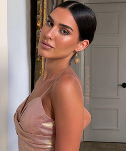Must Shimmering Blush Dress